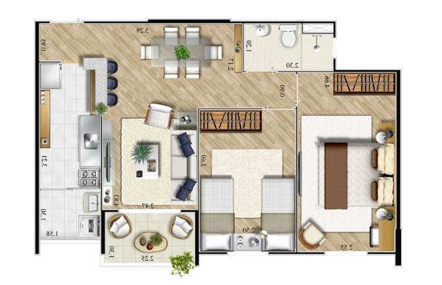 Apartamento, 2 quartos, 56 m² - Foto 24